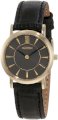 Roamer of Switzerland Women's 934857 48 55 09 Limelight Gold PVD Grey Dial Black Leather Watch