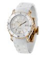 Roamer of Switzerland Women's 942980 48 23 09 Pure Gold IP Ceramic White Rubber Watch