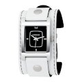  Vestal Women's EA019 Electra White Leather Black Dial Watch