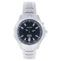 Seiko Men's SNQ123 Stainless Steel Analog with Black Dial Watch