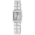  Vernier Women's VNR11115WT White Square Bead Expandable Watch