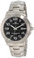 Viceroy Men's 40317-55 Black Dial Stainless Steel Date Watch
