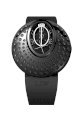 RSW Women's 7130.1.R1.1.00 Moonflower Black PVD Automatic Dot Engraved Rubber Watch