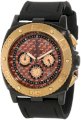Swistar Men's 3404-3M Swiss Quartz Black PVD And Rose Gold Plated Stainless Steel Dress Watch