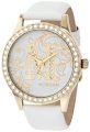 Morgan Women's M1102WG Round IPG Crystallized White with Logo Watch