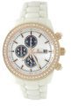 Le Chateau Men's 5822M-WHT Bello Collection All Ceramic with Sapphire Crystal and C-Z Watch