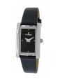 Le Chateau Women's 7021L-BLK Cardini Collection All Steel Leather Band Watch