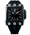 RSW Men's 7120.S1.R1.H1.00 Outland Square Automatic Black And Grey Pvd Black Dial Rubber Watch