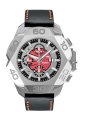 RSW Men's 4450.MS0.V14.PR.14.00 Nazca G Stainless-Steel Red Automatic Chronograph Leather Date Watch