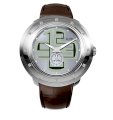 RSW Men's 9130.BS.L9.52.D0 Volante 12 Diamond Stainless Steel Sunray Dial Luminous Brown Leather Watch