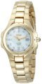 Seiko Women's SXDB62 Coutura Gold-Tone White Mother Of Pearl Dial 14 Diamonds Watch