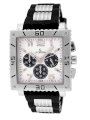 Le Chateau Men's 5441m-whtandblk Sport Dinamica Chronograph Stainless Steel Rubber Band Watch