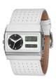  Vestal - Monte Carlo Leather Band Watch (White/Silver)