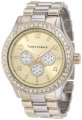 Vernier Women's VNR1088TT Chrono Look Glitz Bracelet Quartz Watch