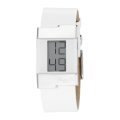 Kenneth Cole New York Women's KC2500 Digital White Leather Strap Watch