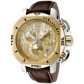 Swiss Legend Men's 10538-010-GB Scubador Collection Chronograph Brown Leather Watch