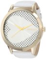 Morgan Women's M1043WG Over-Sized Gold-Tone White Watch