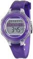 Timex Women's T5K427 Purple Resin Quartz Watch with White Dial