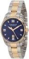 Louis Erard Women's 20100AB25.BMA20 Heritage Automatic Blue Dial Steel and Rose Gold PVD Watch