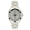 Seiko Men's SNDZ19 Velatura Stainless Steel White Dial Chronograph Watch