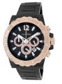 Le Chateau Men's 5417M-BLK Sports Dinamica Collection Gun-metal and Rose-gold Watch