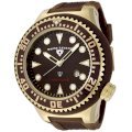 Swiss Legend Men's 21818D-YG-04 Neptune Collection Yellow Gold Ion-Plated Brown Rubber Watch