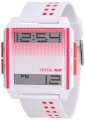 Vestal Men's DIG019 Digichord Ultra Thin White Hot Pink Watch
