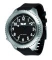  Vestal Men's UTL001 Utilitarian Silver With Black Polyurethane Watch