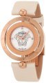 Versace Women's 79Q80SD497 S002 Eon Two Rings Rose-Gold Plated Mother-Of-Pearl Satin Diamond Watch