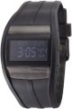 Vestal Men's CRU013 Crusader Black Ion-Plated Black Polyurethane Surf Watch