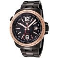 Swiss Legend Men's 90013-BB-11-RB World Timer GMT Collection Black Stainless Steel Watch