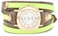 La Mer Collections Women's LMDYLY1000 Neon Odyssey Layer Cement Wash Neon Layer Watch