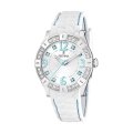  Festina Women's Stainless Steel Analogue Rubber Strap Silver Dial Watch F16541/2