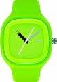 Alessi Unisex AL10011 Kaj Lime Green Polyurethane Strap Watch