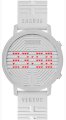  Versus Women's 3C70800000 Hollywood Digital Silver Dial with Crystals White Rubber Watch