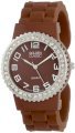 Golden Classic Women's 2301-brown "Bangle Jelly" Rhinestone Silicone Watch