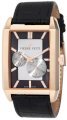 Pierre Petit Men's P-782B Serie Paris Automatic Rose-Gold PVD Rectangular Leather Watch