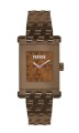  Versus Men's 3C71700000 Pret Rectangular Bronze IP Stainless Steel Brown Dial Watch