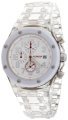 K&Bros  Unisex 9400-1 Ice-Time Royal Chronograph White Polycarbonate Watch