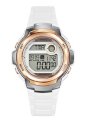Tekday Women's 655611 Digital White Plastic Band Sport Quartz Watch