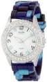 Golden Classic Women's 2297-M "Colors Galore" Rhinestone Encrusted Bezel Multi-Colored Silicone Watch