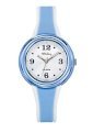 Tekday Kids' 653097 Light Blue Plastic Strap Silver Dial Watch