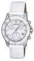 Wenger Women's 70744 Sport Elegance Chrono Mother-Of-Pearl Dial White Leather Watch