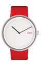 Alessi Unisex AL13002 Out Time Red Leather Strap Watch