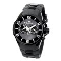  Aquaswiss TR805028 Trax Man's Watch Black Ion Stainless Steel Day and Date military Time