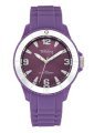 Tekday Men's 652974 Purple Dial Silicone Strap Sport Watch