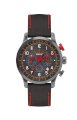  Versus Men's 3C73000000 Soho Titanium Coated Steel Black Dial Chronograph Leather Watch