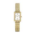 Certus Women's 620948 Rectangular Gold Tone Brass Bracelet White Dial Watch