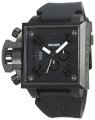 Welder Men's K25B-4700 K25B Chronograph Black Ion-Plated Stainless Steel Square Watch