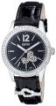 Esprit Women's ES103222001 Black Leather Quartz Watch with Black Dial